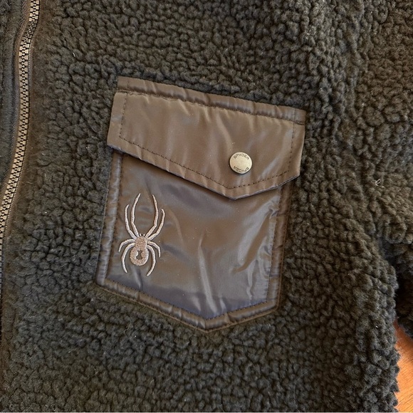 Spyder Men’s Full Zip Black Fleece Jacket Size Small NWT! - Picture 3 of 6